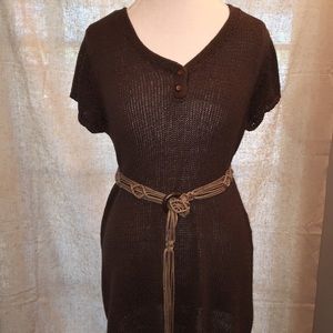 Liz Claiborne knit brown top. XL. Like new!